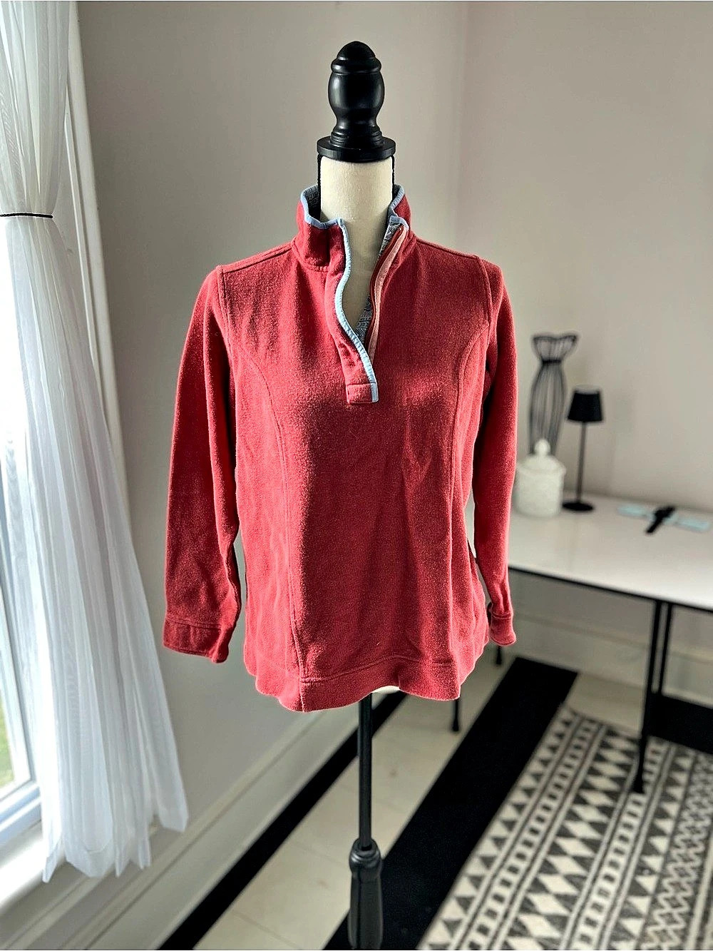 Orvis Red Quarter-Zip Pullover